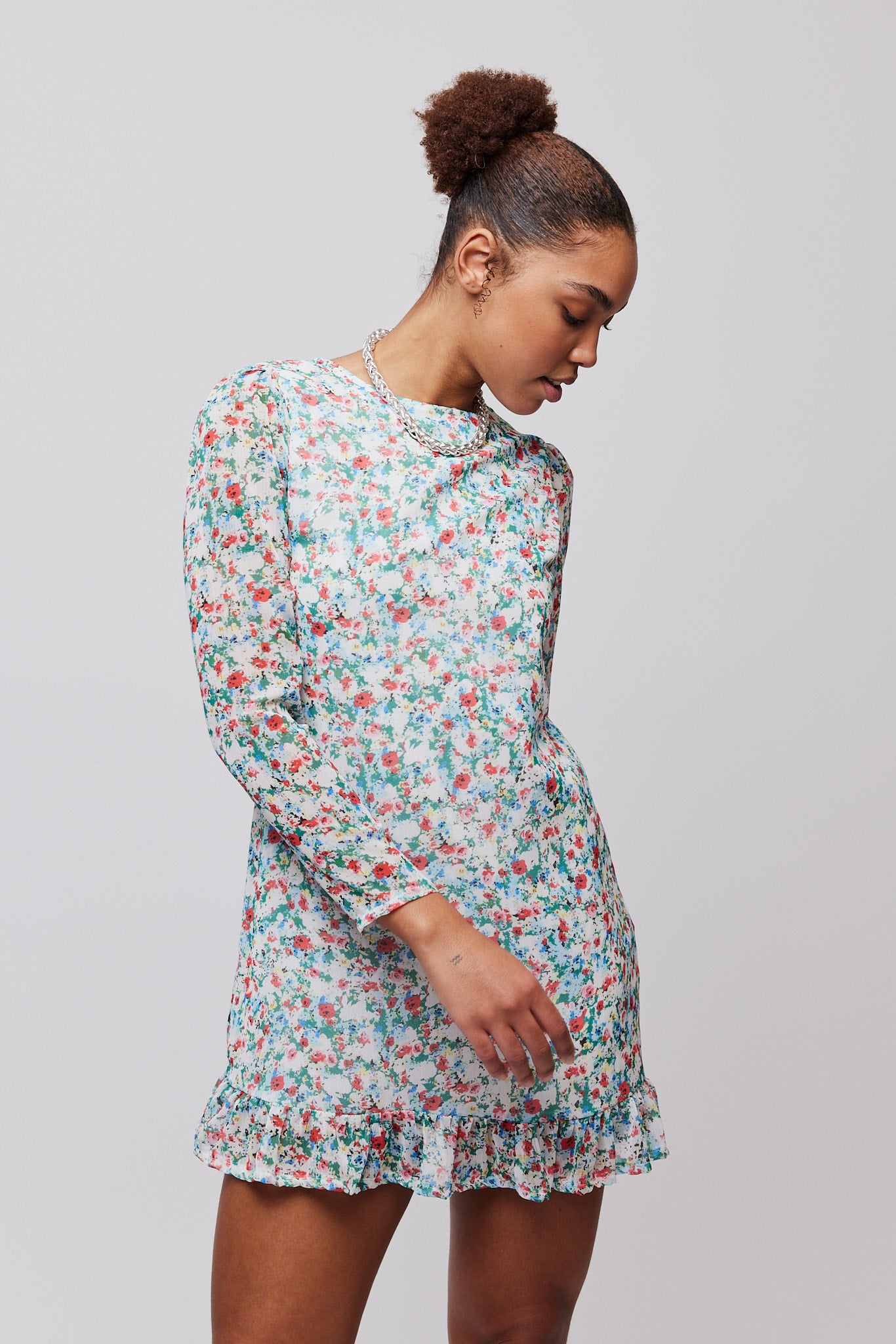 Blossom Short Dress Flower print Once Untold